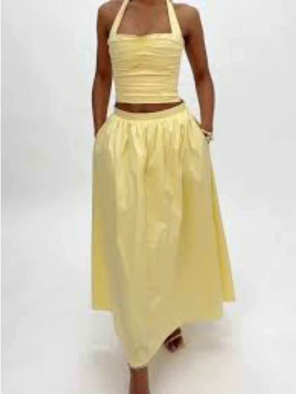 Yellow Maxi Skirt - Classic High-Waist Summer Style